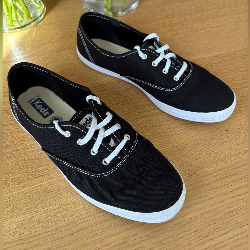 Keds Champion Originals Lace Up - Black and White
